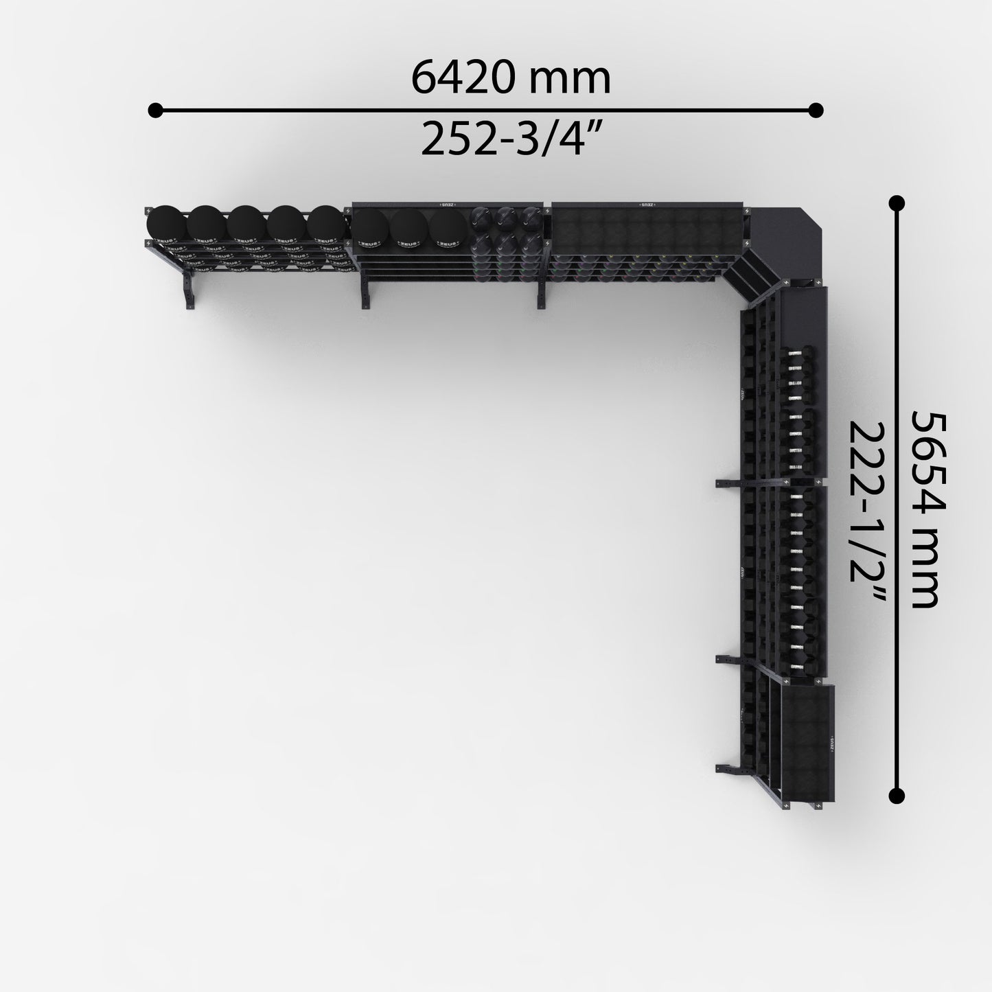 Commercial Storage Rack, 7 Bay System
