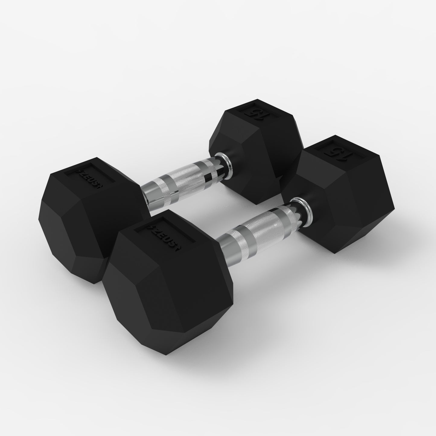 Zeus Hex Dumbbell 15lbs Pair