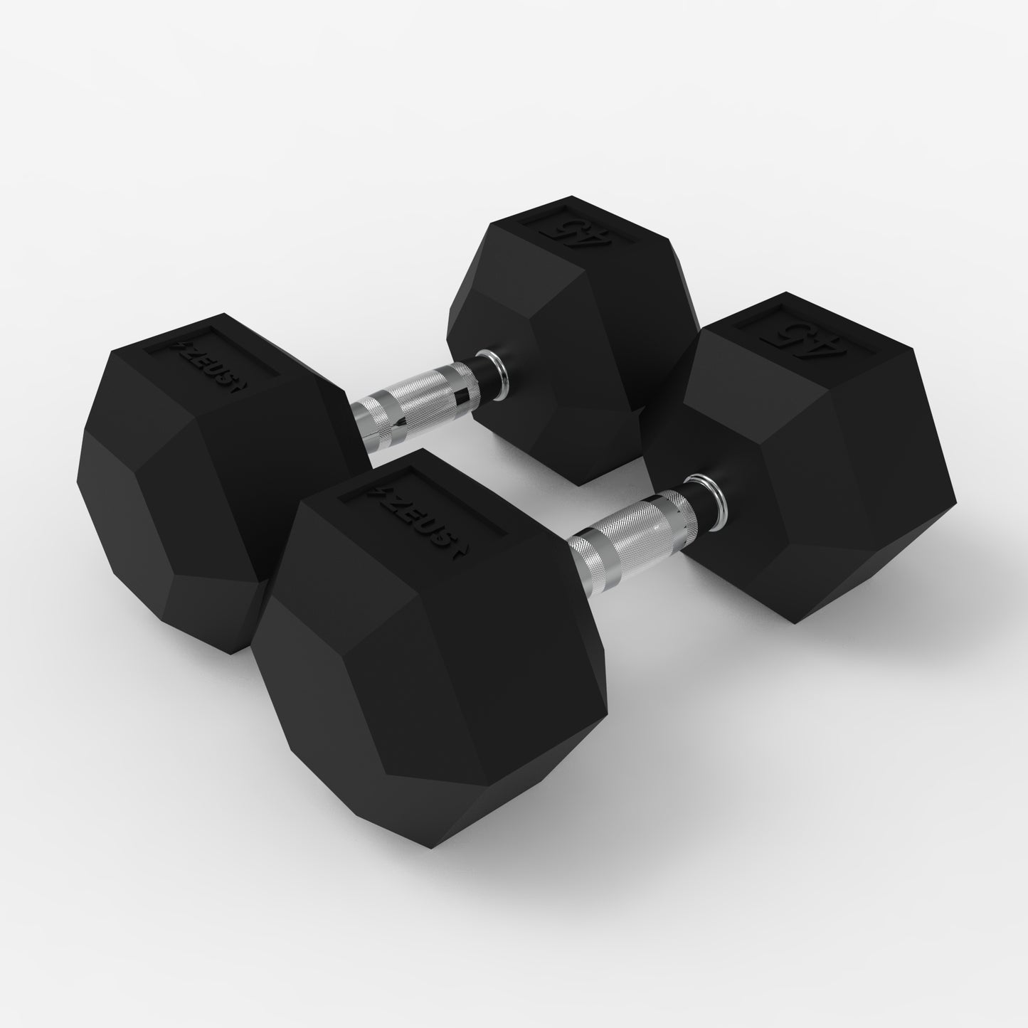 Zeus Hex Dumbbell 45lbs Pair