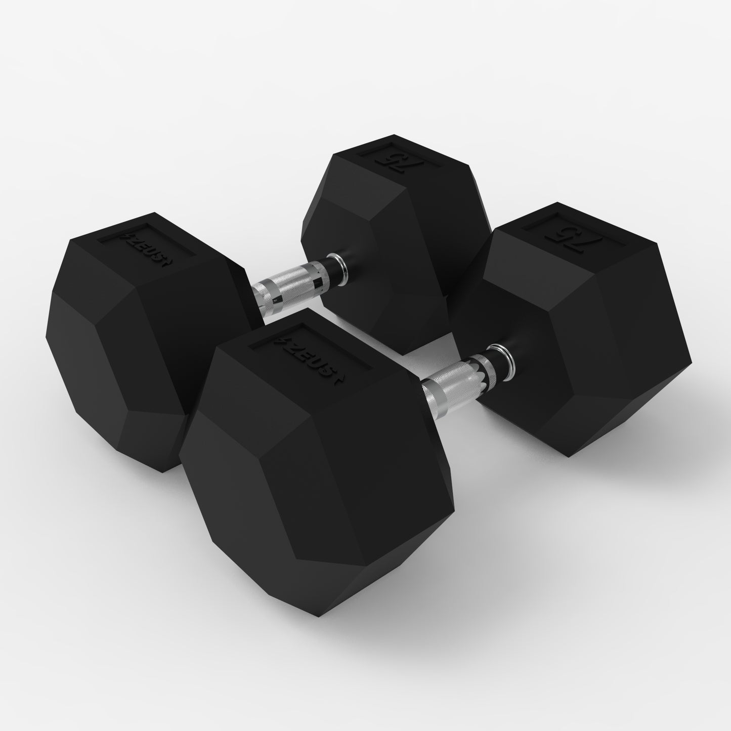 Zeus Hex Dumbbell 75lbs Pair