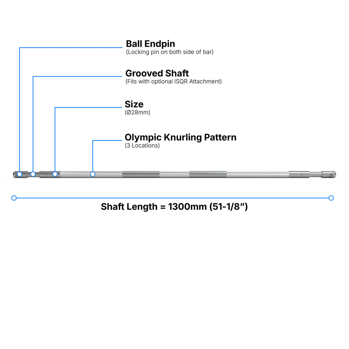 Isometric Barbell - Ø28mm