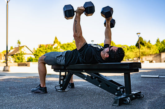 Zeus Rubber Hex Dumbbell