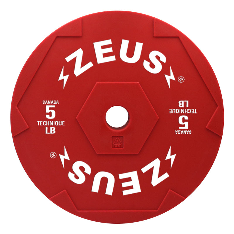 Zeus Technique Bumper Plate, 5 lb, Pair — view 2 of 2
