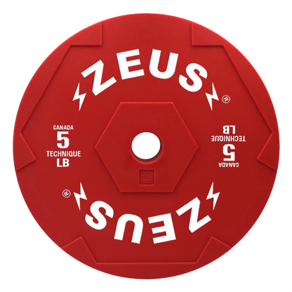 Zeus Technique Bumper Plate, 5 lb, Pair — view 2 of 2
