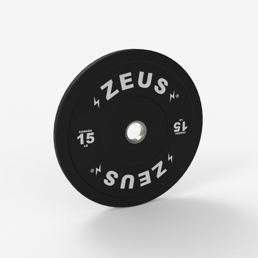 Onyx Bumper Plate, 15lbs, Black