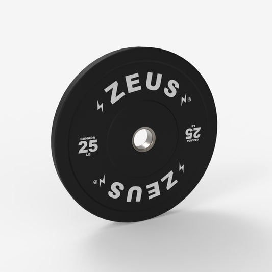 Onyx Bumper Plate, 25lbs, Black