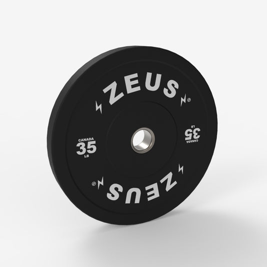 Onyx Bumper Plate, 35lbs, Black