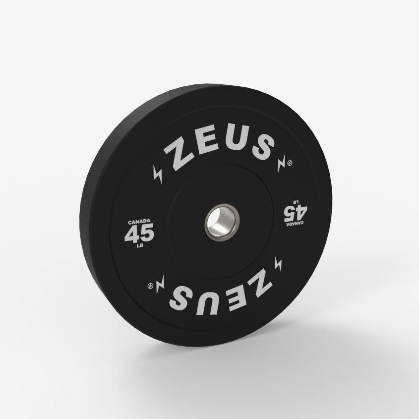 Onyx Bumper Plate, 45lbs, Black