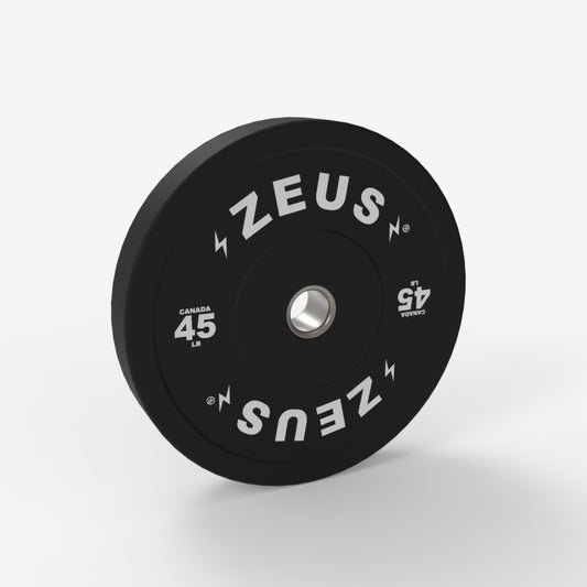 Onyx Bumper Plate, 45lbs, Black