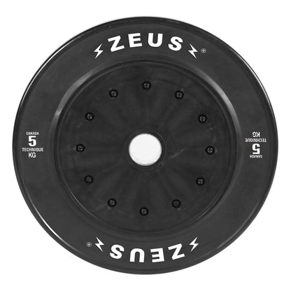 Zeus Droppable 5 kg Bumper Plate Pair — view 2 of 2