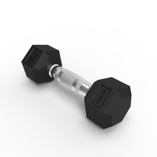 Zeus Hex Dumbbell 7.5lbs Single