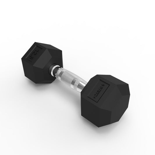Zeus Hex Dumbbell 12.5lbs Single