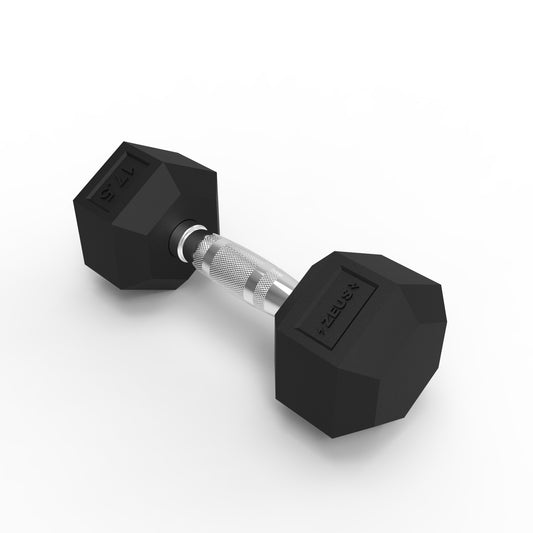 Zeus Hex Dumbbell 17.5lbs Single