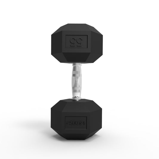 Zeus Hex Dumbbell 55lbs Single