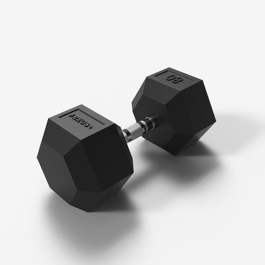 Zeus Hex Dumbbell 80 lb Single
