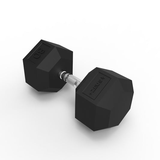 Zeus Hex Dumbbell 80lbs Single