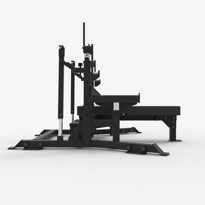 Olympic Flat Bench with Safety Arms - ForgeX™ Series