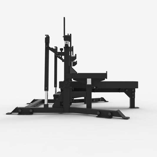 Olympic Flat Bench with Safety Arms - ForgeX™ Series