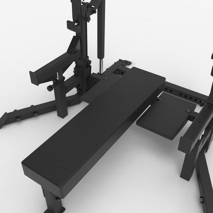 Olympic Flat Bench with Safety Arms - ForgeX™ Series