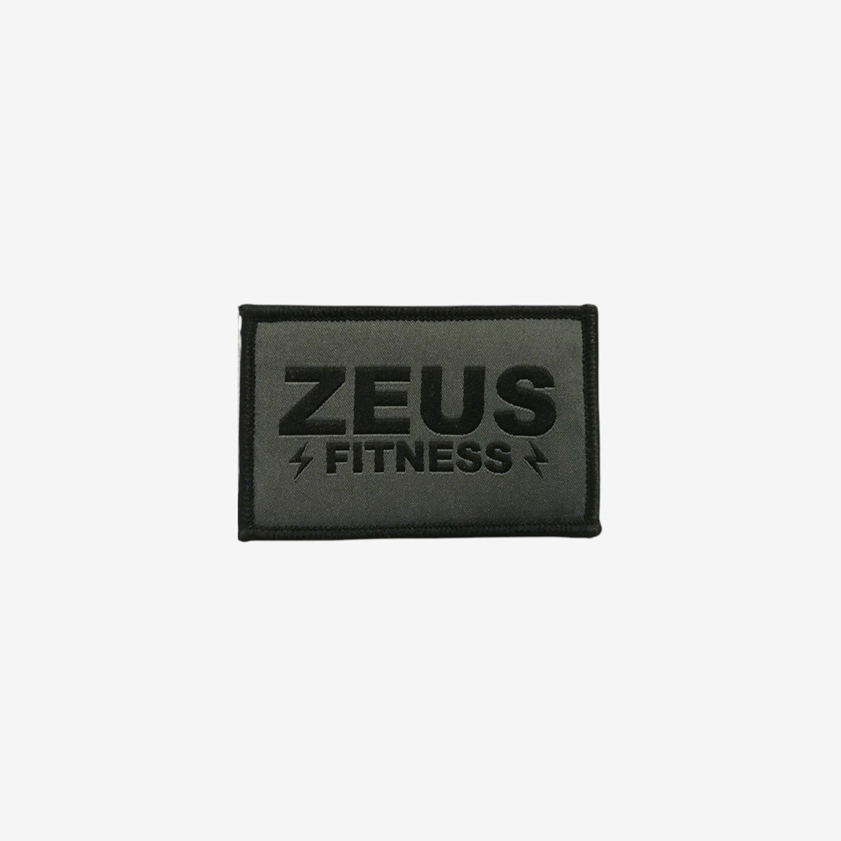 Zeus Fitness Patch - Grey/Black (3" x 2")