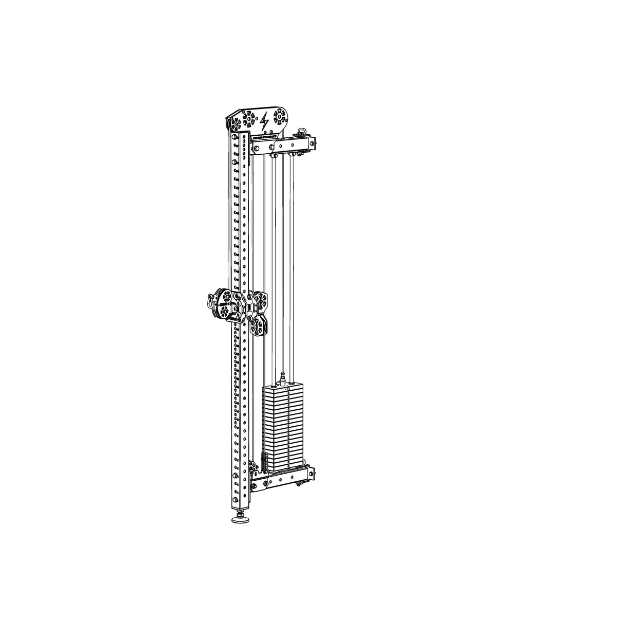 Zeus V3.0 XT Folding Rack – Single Arm