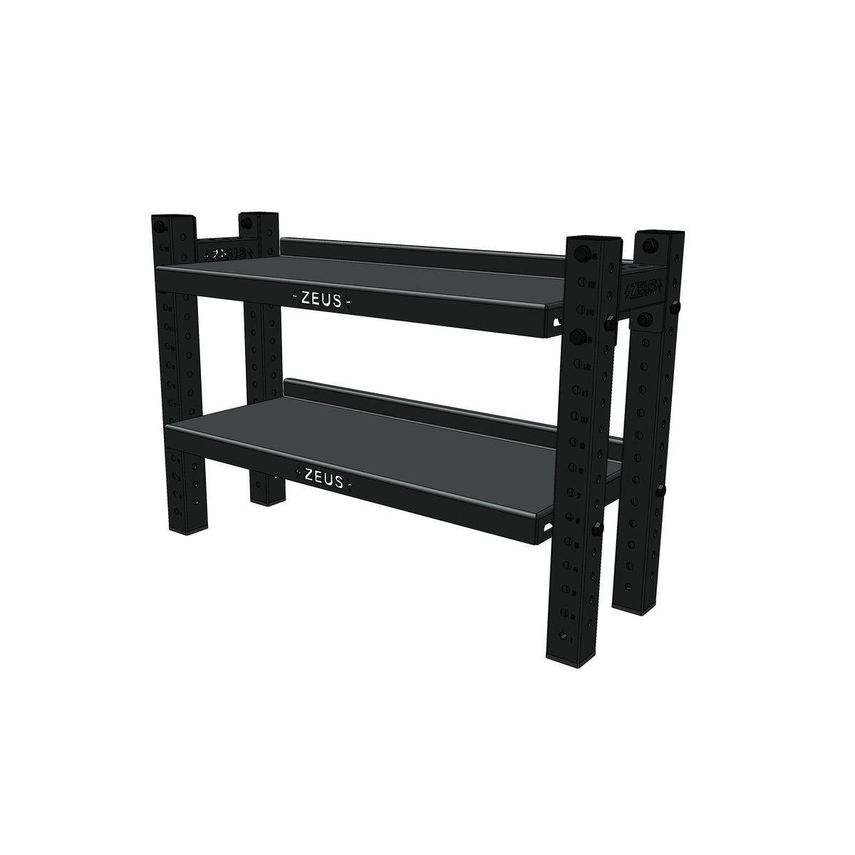 Zeus XT1100 Storage Rack, 2 Shelves, No Base