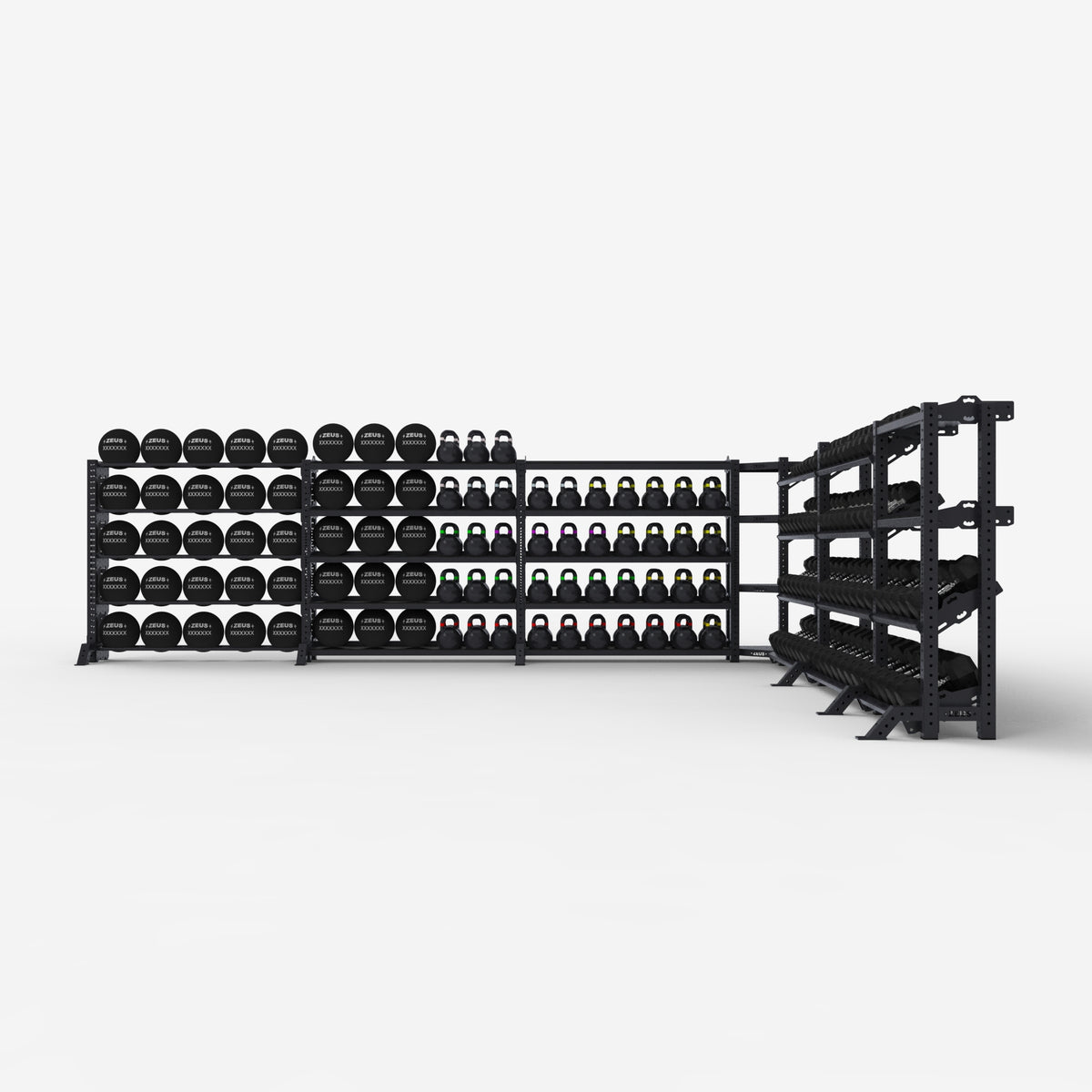 Zeus Commercial Storage Rack, 7 Bay System — view 2 of 4