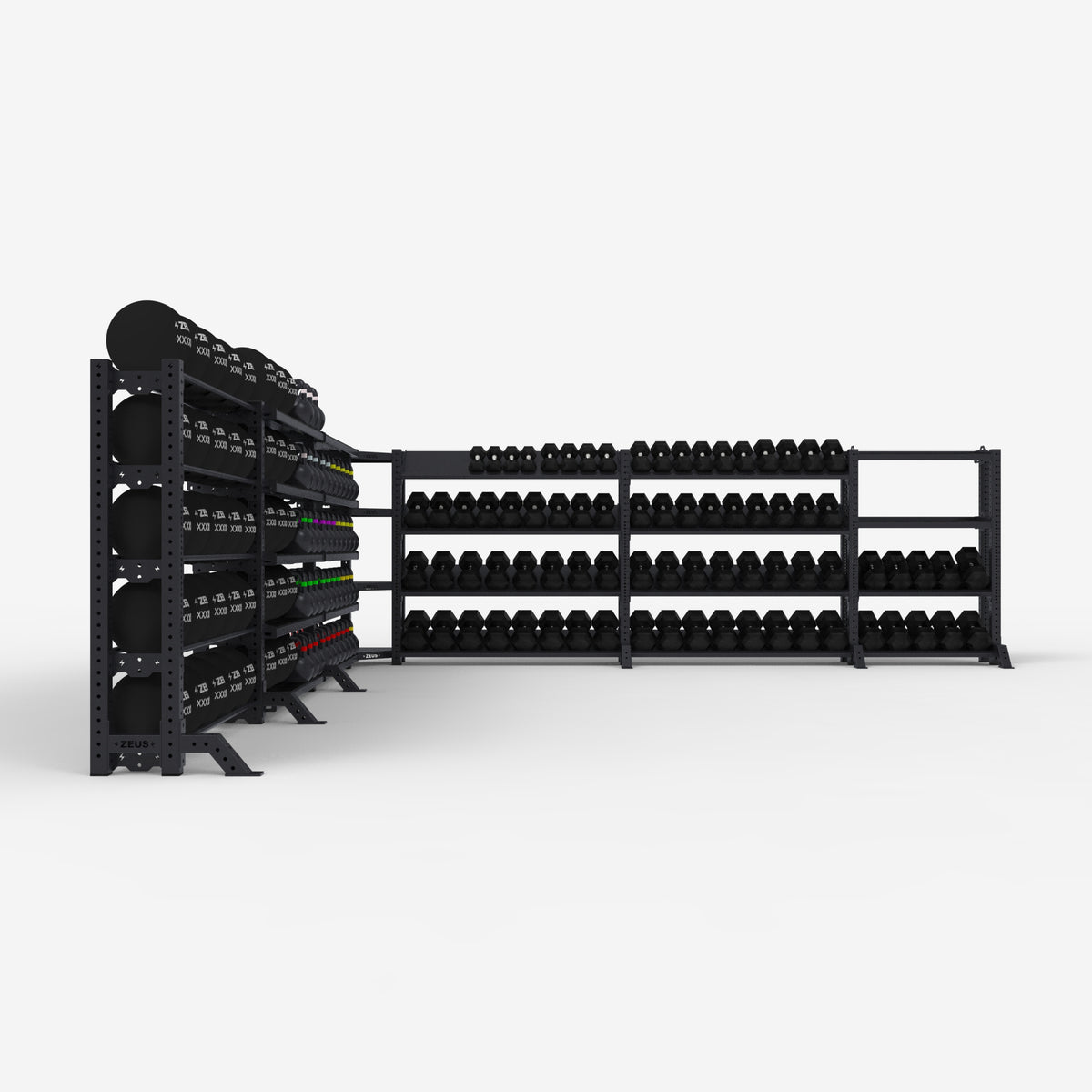 Zeus Commercial Storage Rack, 7 Bay System — view 3 of 4
