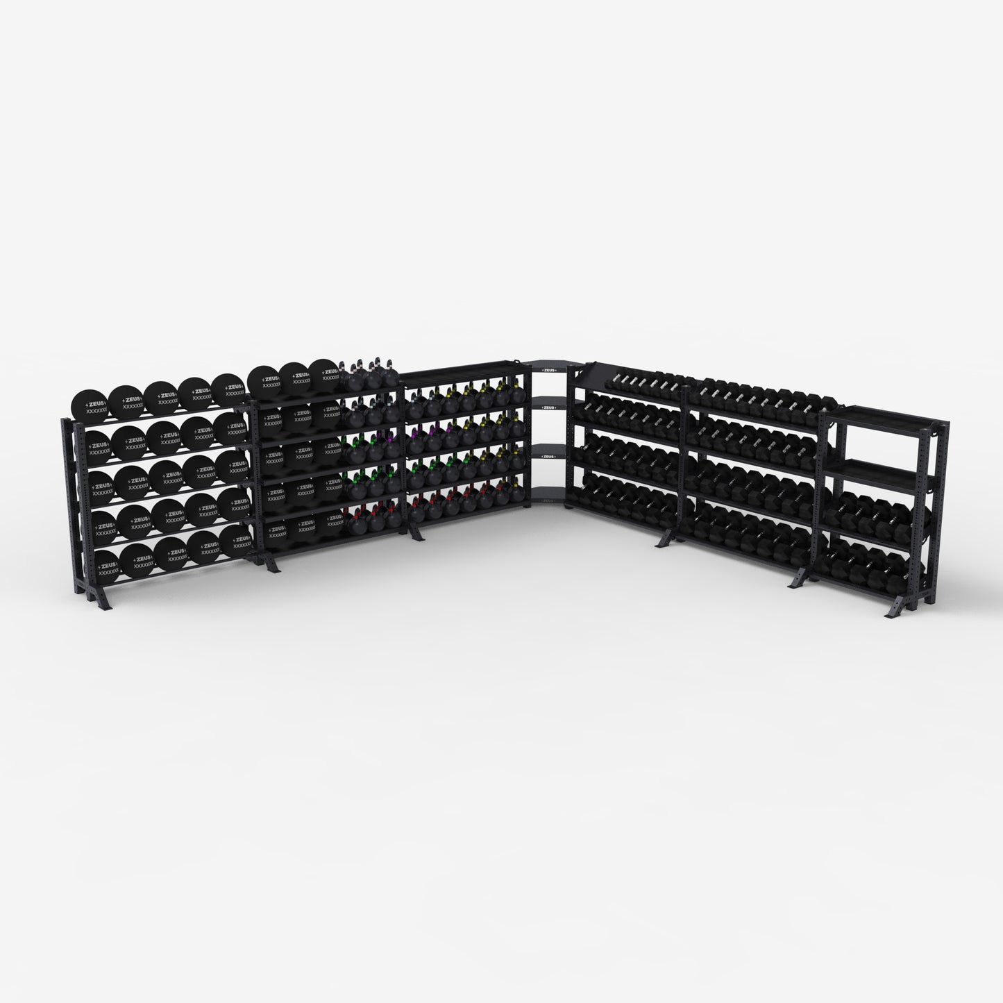 Commercial Storage Rack, 7 Bay System