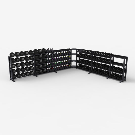 Commercial Storage Rack, 7 Bay System