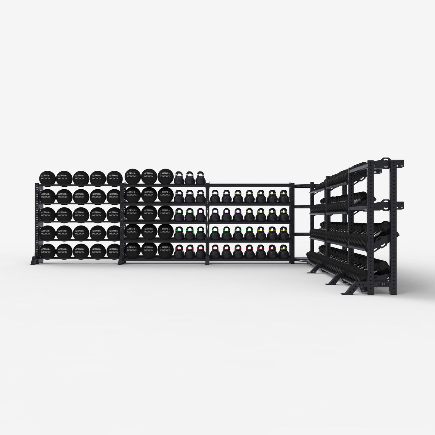 Commercial Storage Rack, 7 Bay System