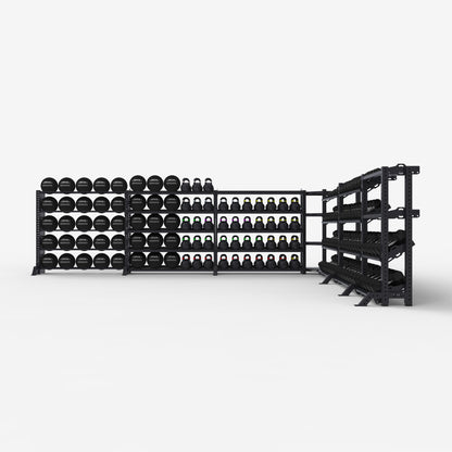 Commercial Storage Rack, 7 Bay System