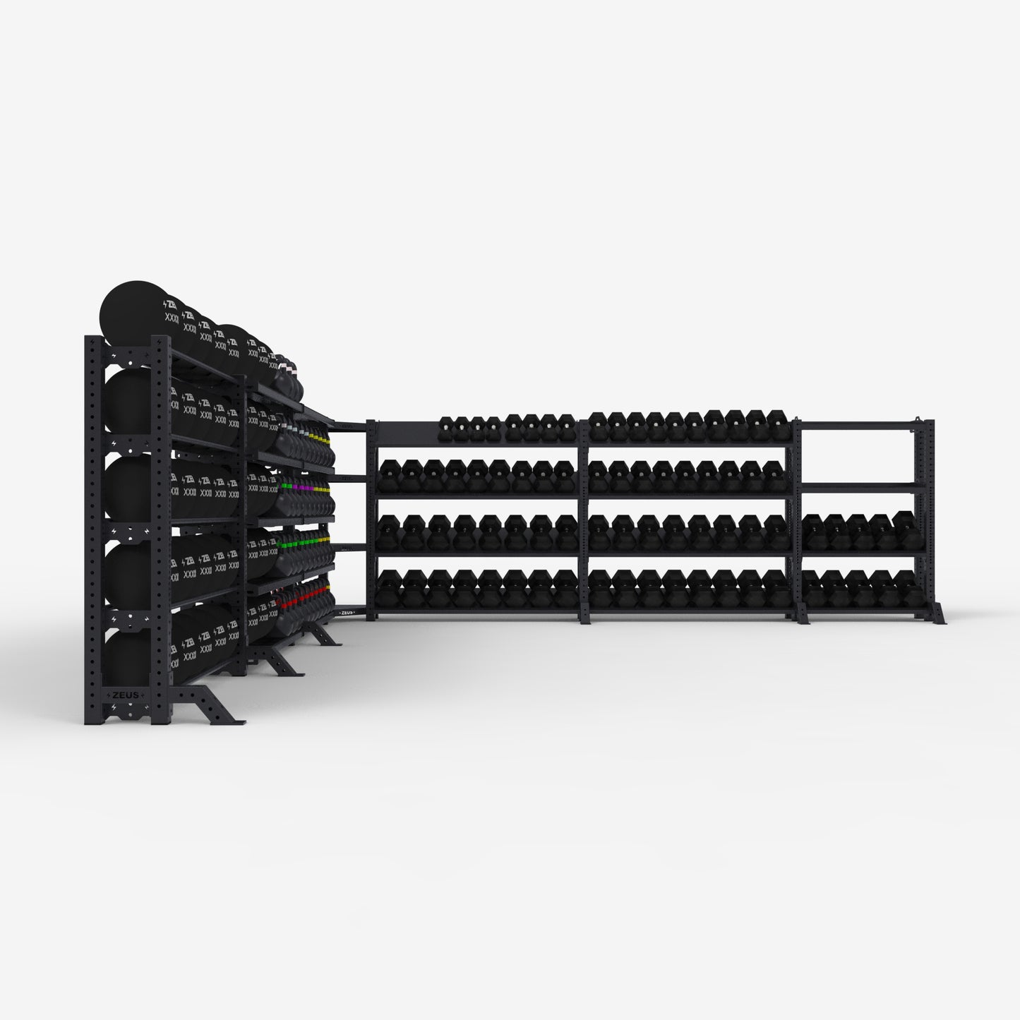 Commercial Storage Rack, 7 Bay System
