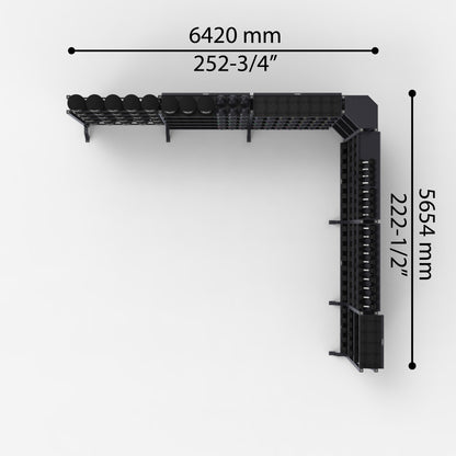 Commercial Storage Rack, 7 Bay System