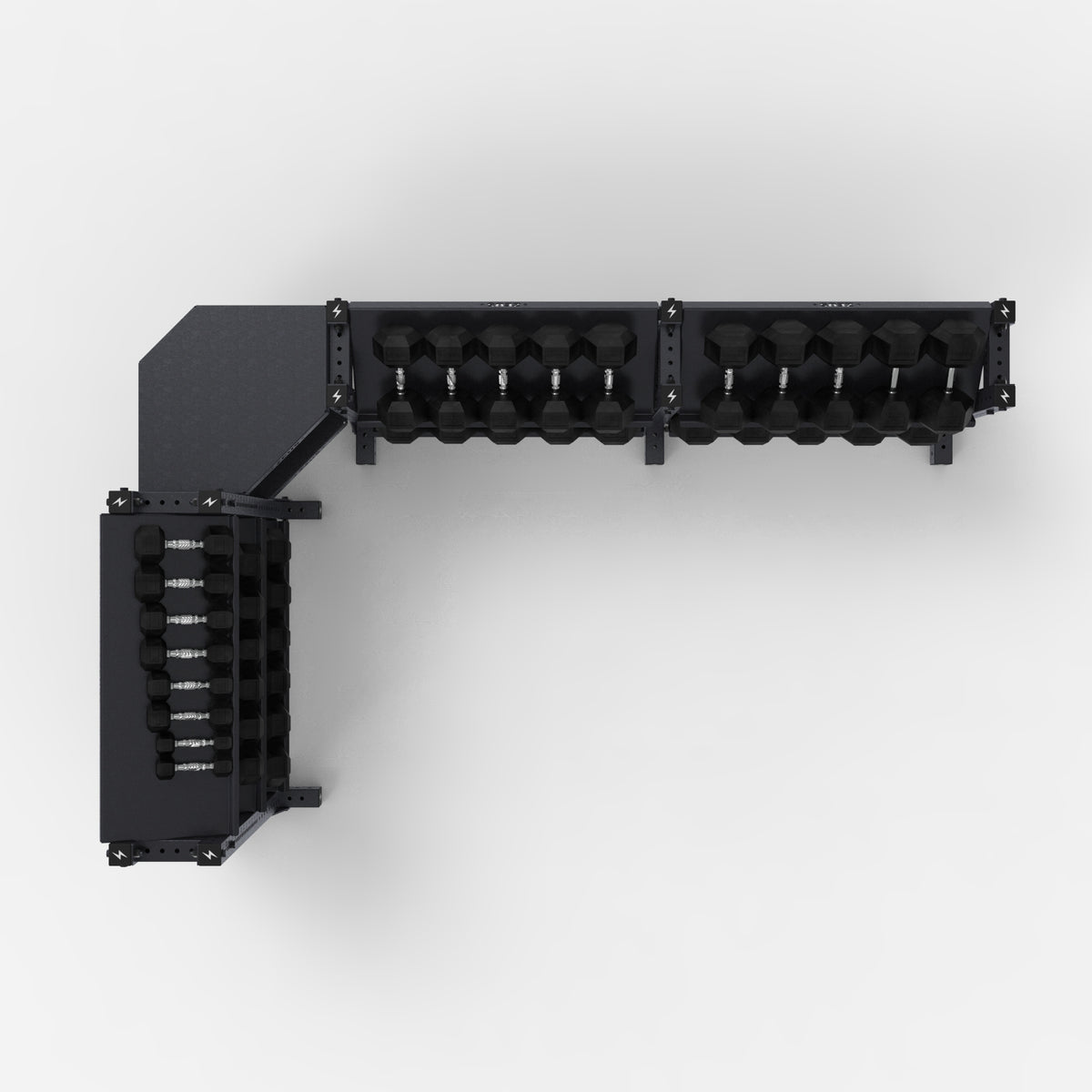 Zeus Gen 2 Storage Shelve, 3 Tier + 2 Tier XT1780 + XT1780 + Corner — view 4 of 6