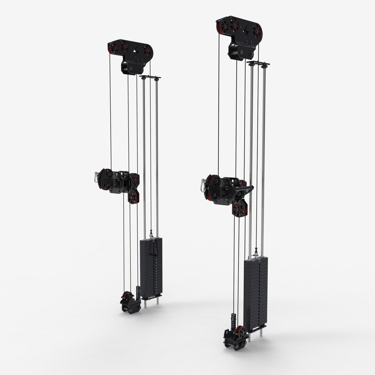 Zeus Dual Stack XT-476 HR Pulley System Upgrade, Red, 100 lb x 2 — view 1 of 2