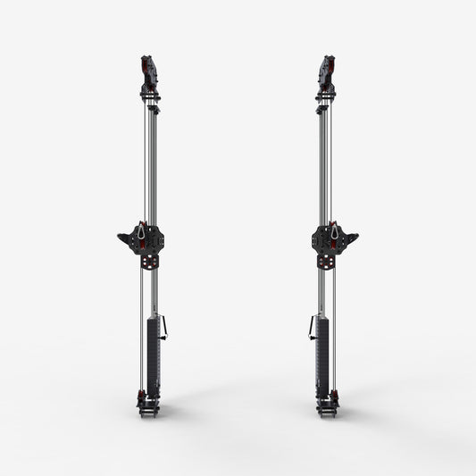 Dual Stack XT-476 HR Pulley System Upgrade, Red, 100lbs x 2