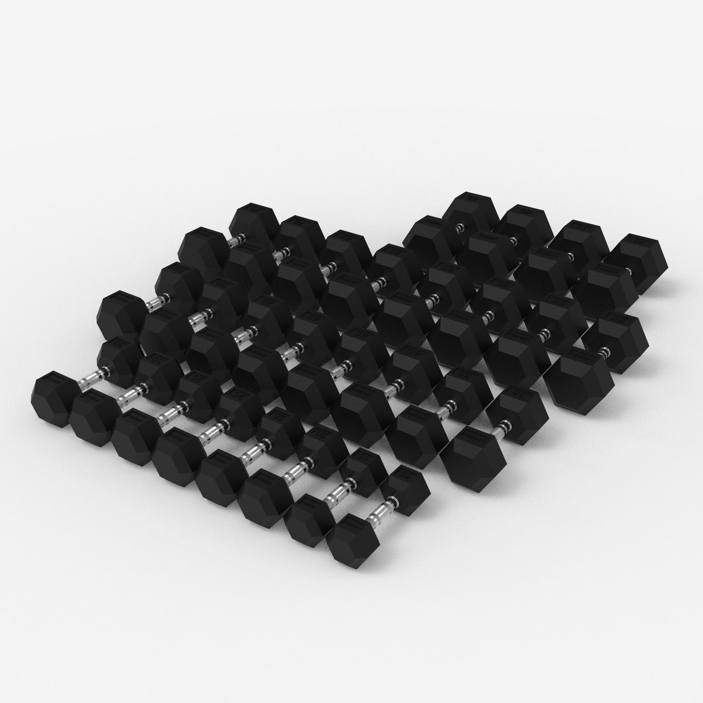 Hex Dumbbell Package 15lbs to 80lbs