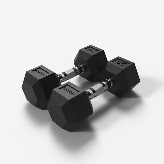 Zeus Hex Dumbbell 20 lb Pair