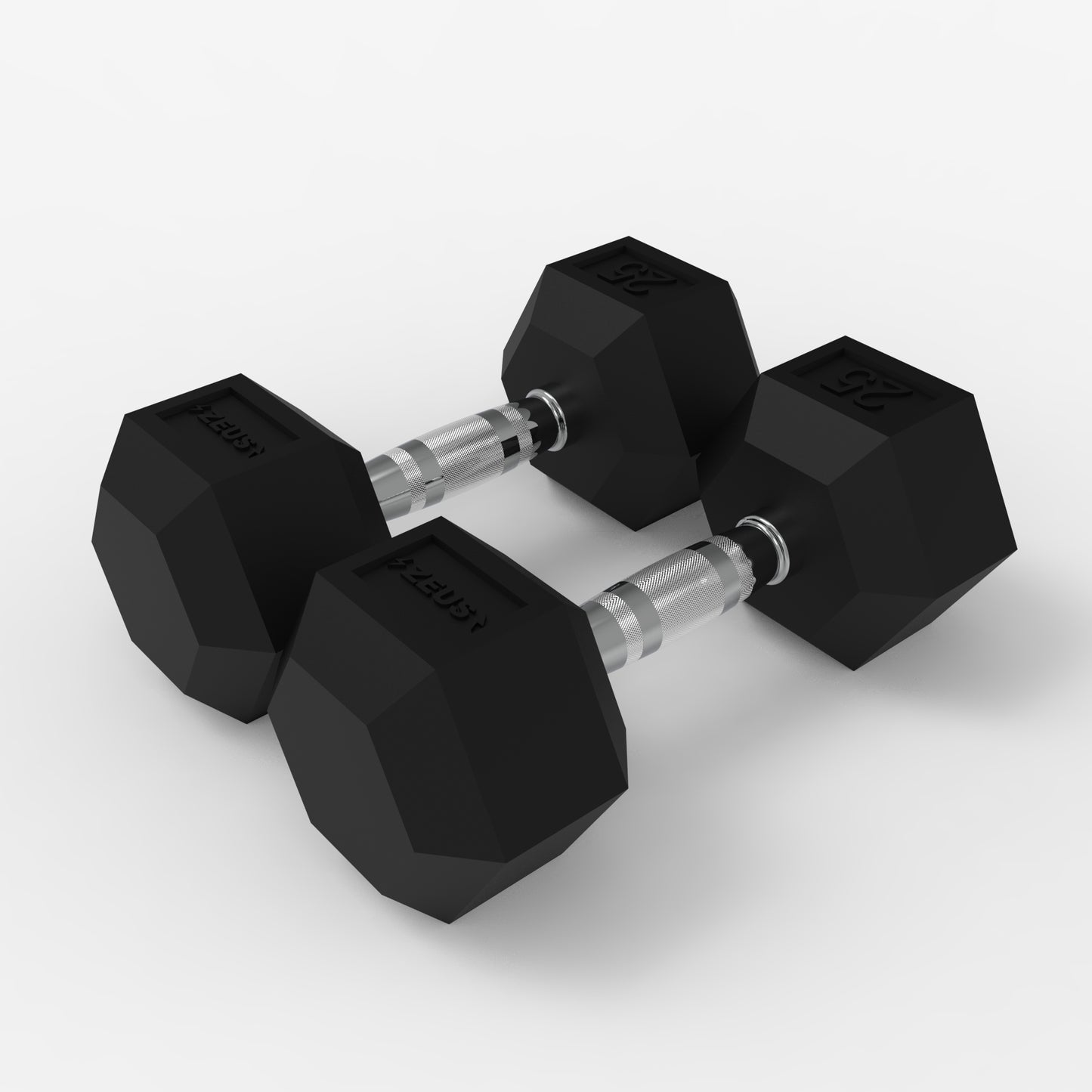 Zeus Hex Dumbbell 25lbs Pair