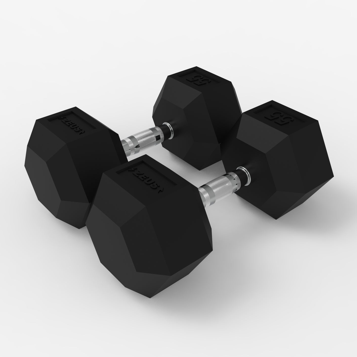 Zeus Hex Dumbbell 55lbs Pair