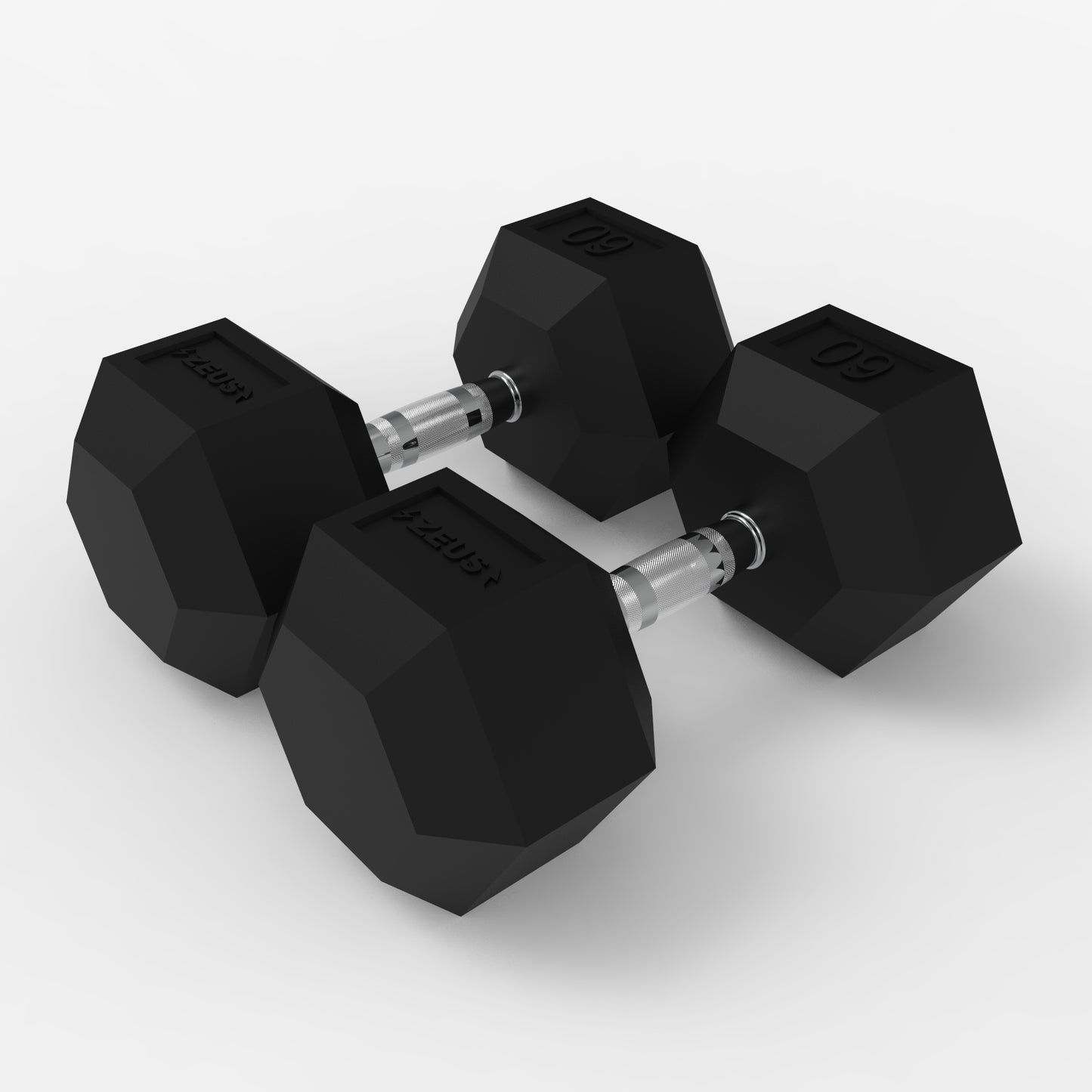 Zeus Hex Dumbbell 60lbs Pair