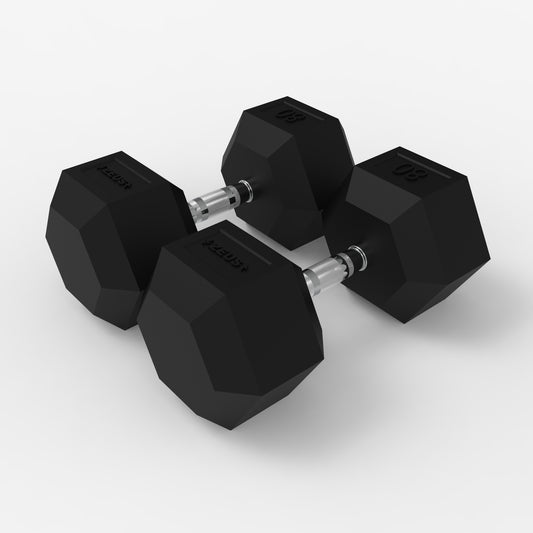 Zeus Hex Dumbbell 80lbs Pair
