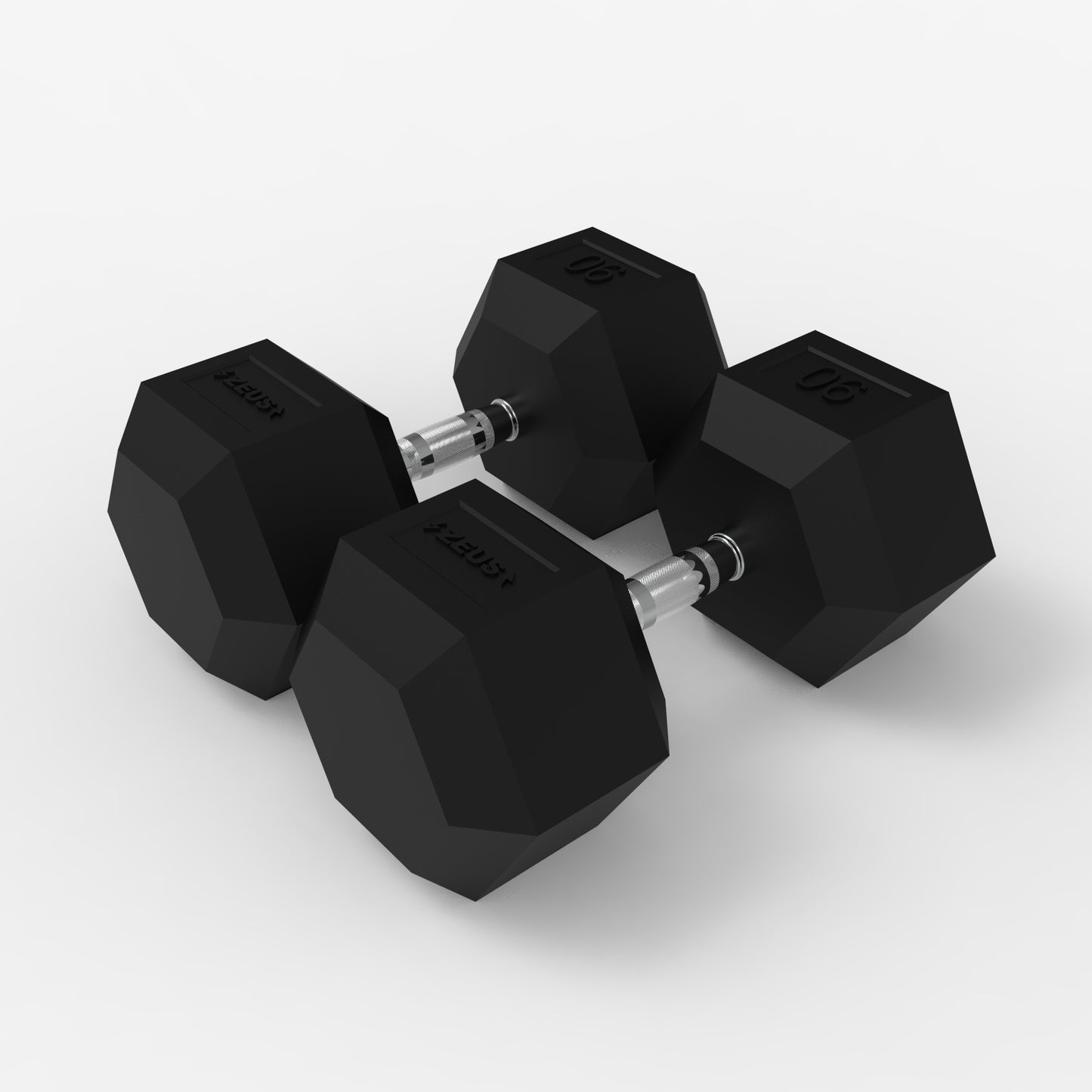 Zeus Hex Dumbbell 90lbs Pair