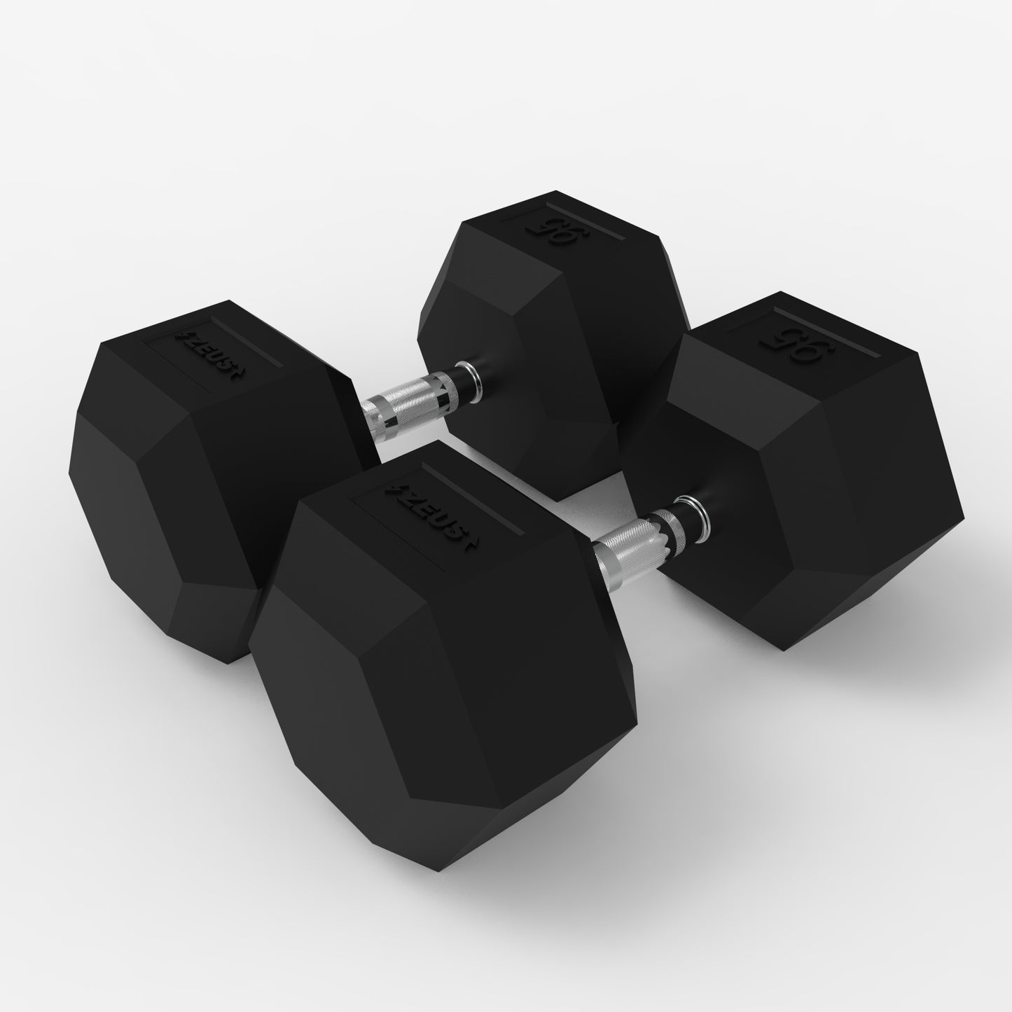 Zeus Hex Dumbbell 95lbs Pair