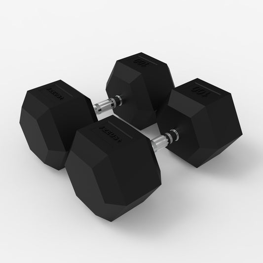 Zeus Hex Dumbbell 100lbs Pair