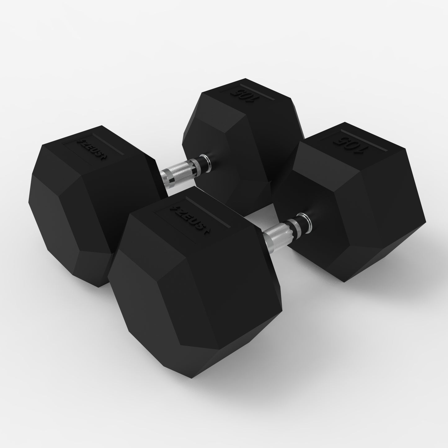 Zeus Hex Dumbbell 105lbs Pair
