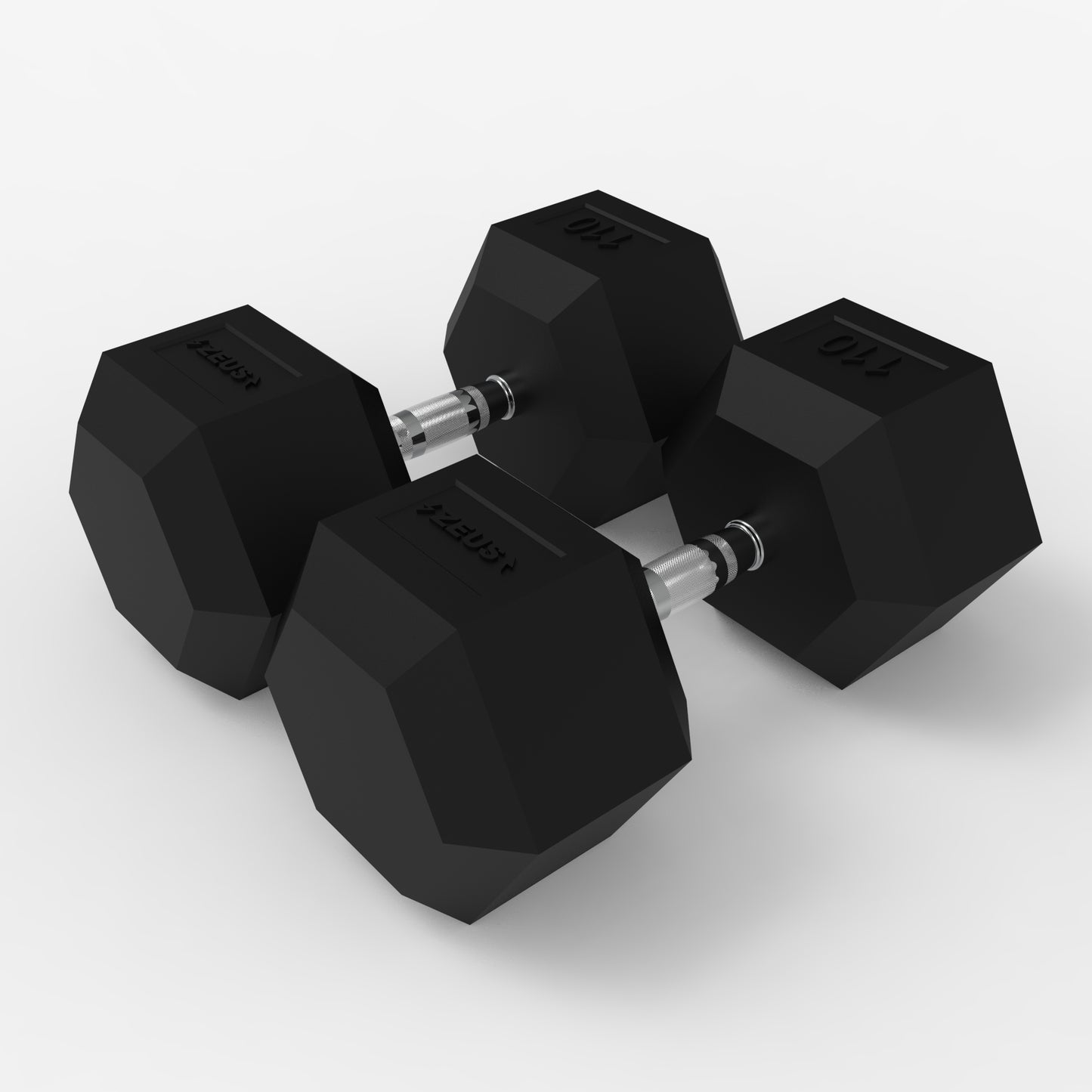 Zeus Hex Dumbbell 110lbs Pair