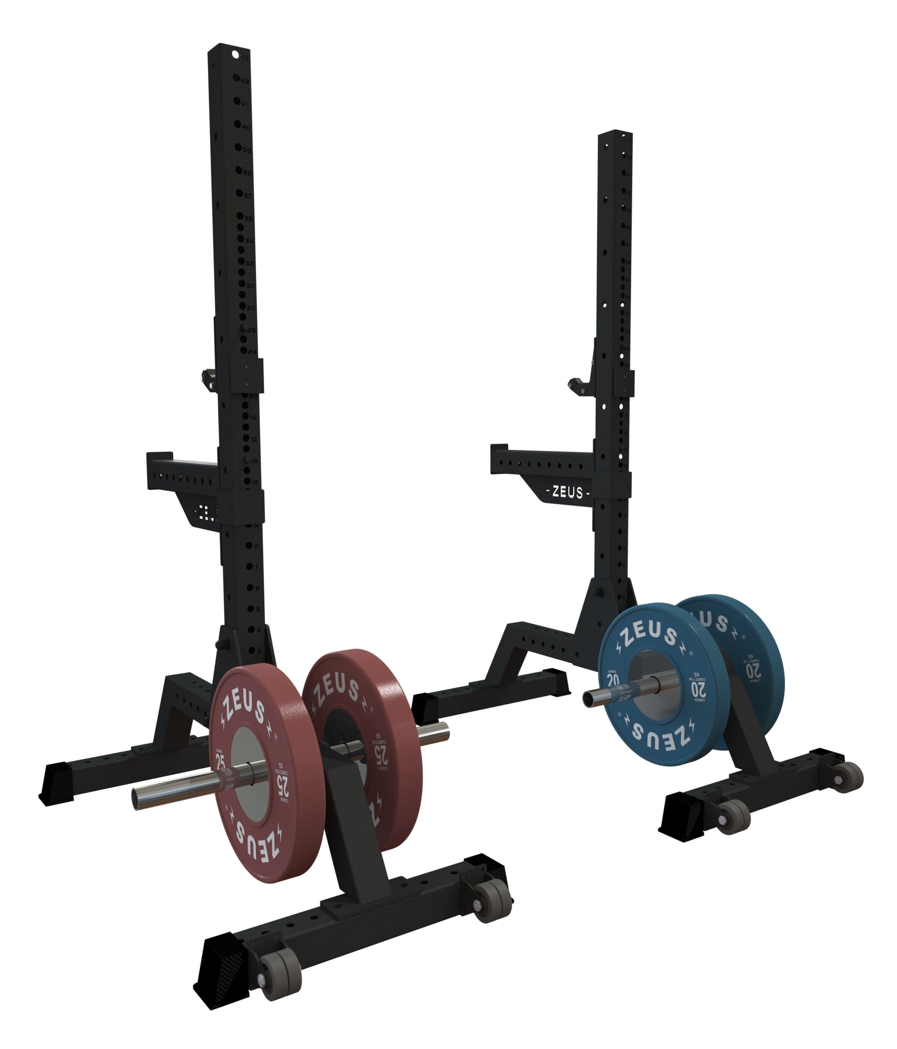 Singular Rollable Squat Stand V1.0 Zeus Fitness BC
