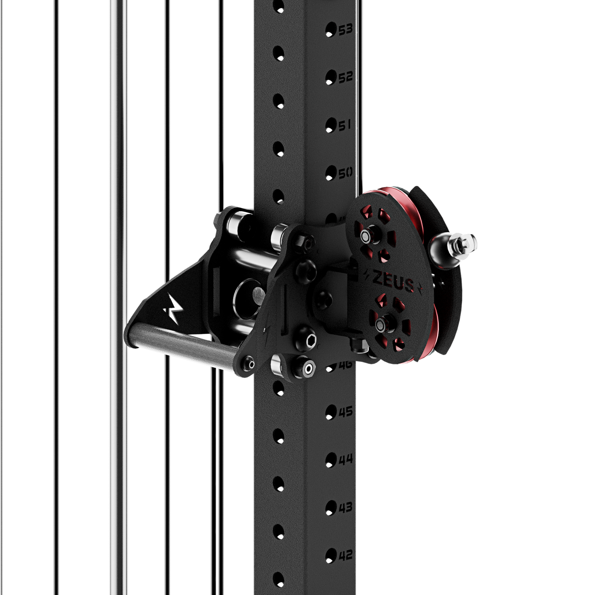 Rack mounted pulley system best sale